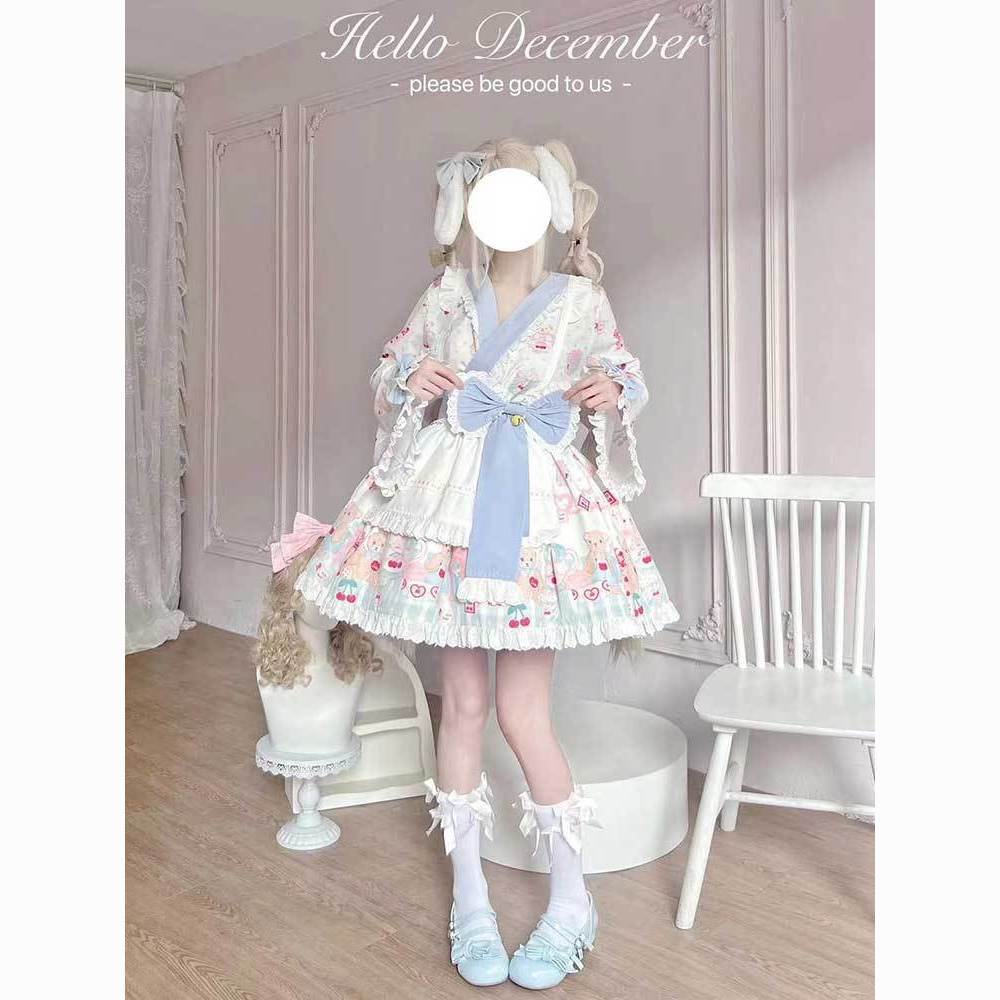 ロリータ 二次元 くまモンクッキー春 和風ロリータメイドスーツ洋装 がかわいい cos服 ロリータ 二次元 くまモンクッキー春 和風ロリータメイドスーツ洋装 がかわいい cos服