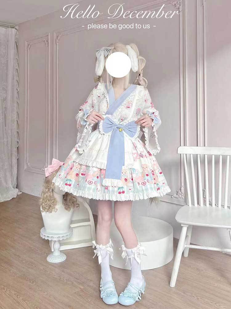 ロリータ 二次元 くまモンクッキー春 和風ロリータメイドスーツ洋装 がかわいい cos服 ロリータ 二次元 くまモンクッキー春 和風ロリータメイドスーツ洋装 がかわいい cos服