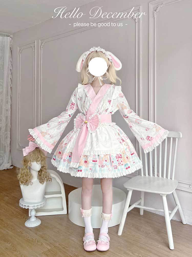 ロリータ 二次元 くまモンクッキー春 和風ロリータメイドスーツ洋装 がかわいい cos服 ロリータ 二次元 くまモンクッキー春 和風ロリータメイドスーツ洋装 がかわいい cos服