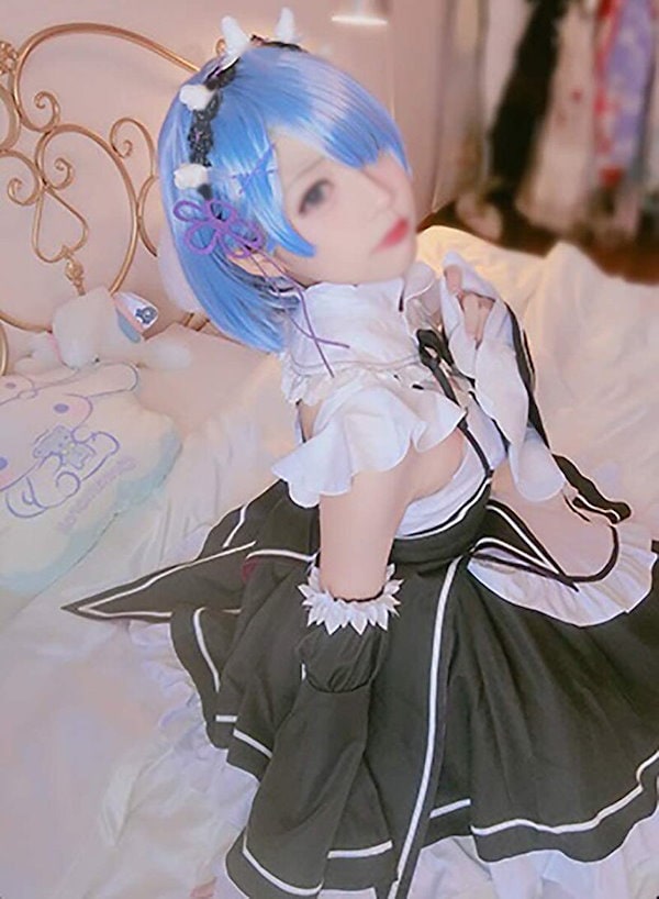 リゼロ レム コスプレ ユカタ サイズS + ウィッグ +アクセサリー リゼロ レム コスプレ ユカタ サイズS + ウィッグ +アクセサリー