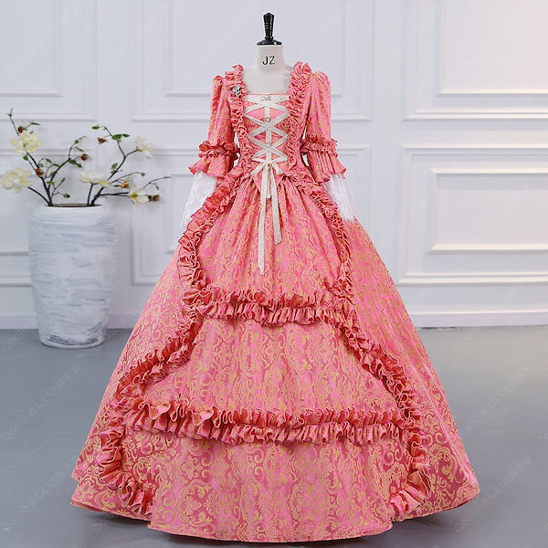 赤いフリル付きロングドレス　　　　⭐️SALE⭐️ 赤いフリルロングドレス - メルカリ