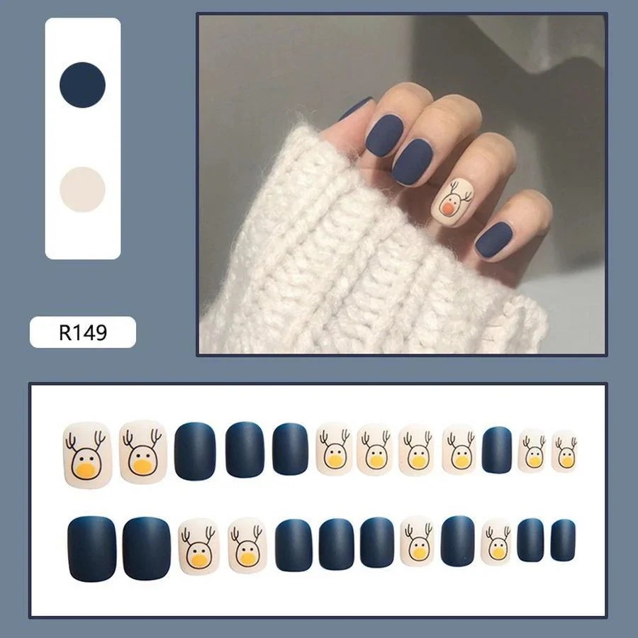 (10点セット)【裕福になる】ラッキーバッグ ネイルパーツ流行の身につけられる釘パッチは偽の釘の取り外し可能な釘パッチを終えました入れます