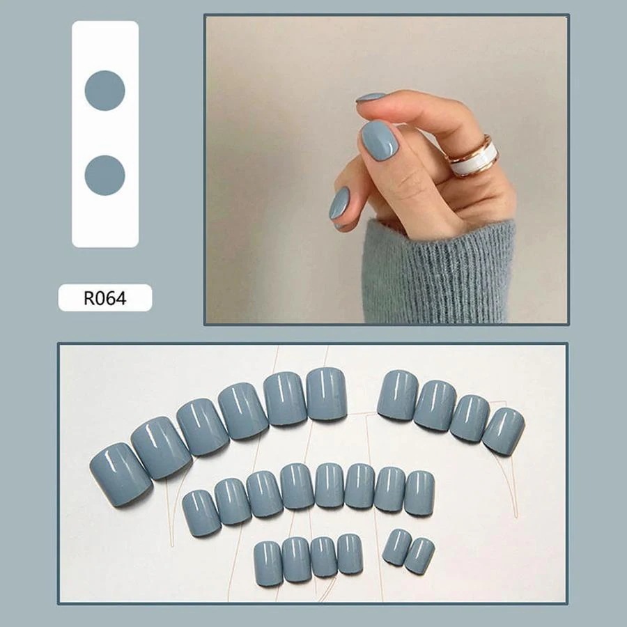 (10点セット)【裕福になる】ラッキーバッグ ネイルパーツ流行の身につけられる釘パッチは偽の釘の取り外し可能な釘パッチを終えました入れます