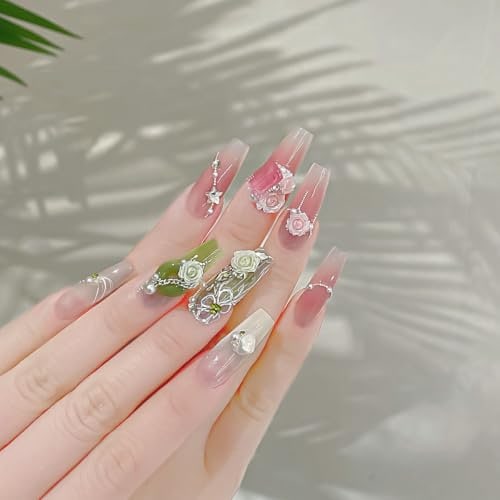 Qoo10] 花 ネイルパーツ 薔薇 ネイル パーツ