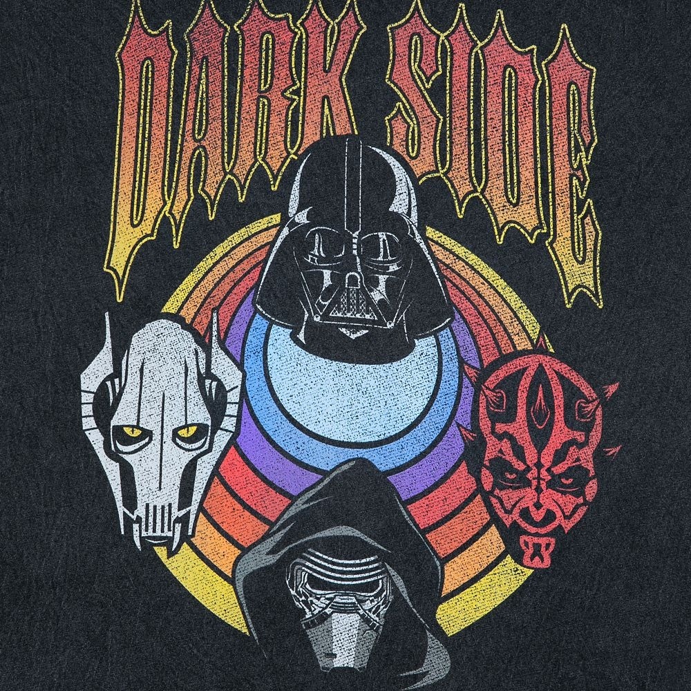 ディズニーダークサイドミネラルウォッシュTシャツ大人用 スターウォーズ