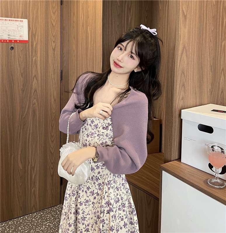 セットアップ レディース ワンピース カーディガン 韓国 キャミワンピ ロング ロング丈 ノースリーブ Vネック フレア Aライン かわいい 大人可愛い きれいめ カジュアル エレガント フェミニン