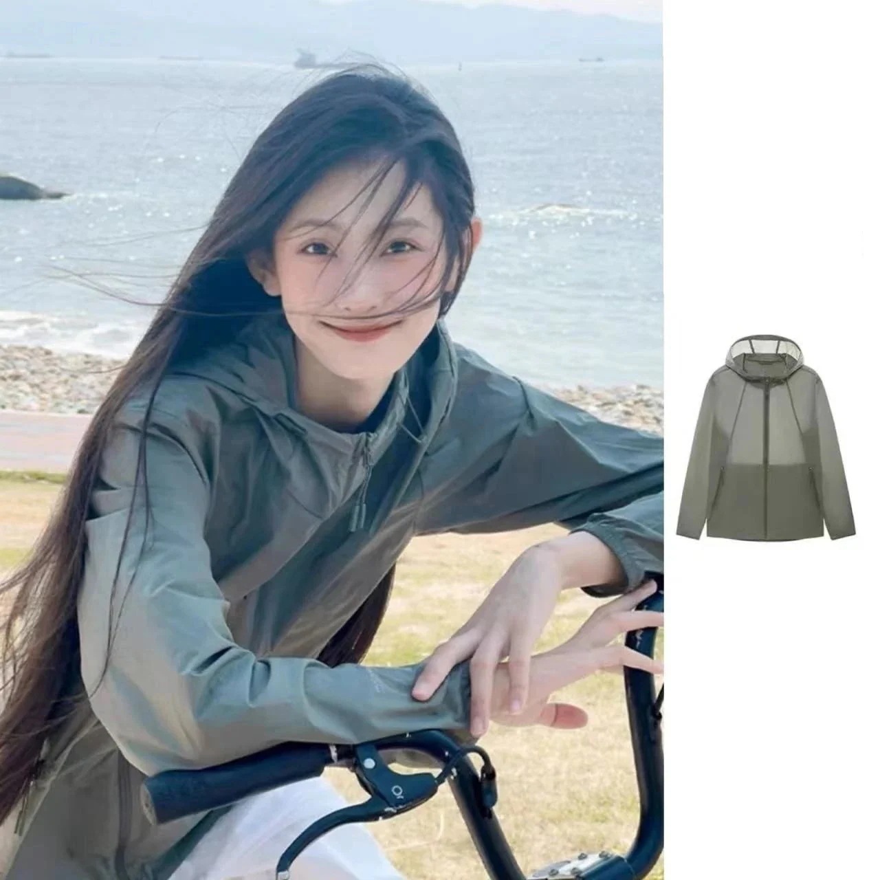 UVカット特集 ジャケット 日焼け防止ウェア 2025新作 アイスシルク通気速乾超薄型UVカットキャップ 日焼け止 韓国ファッション