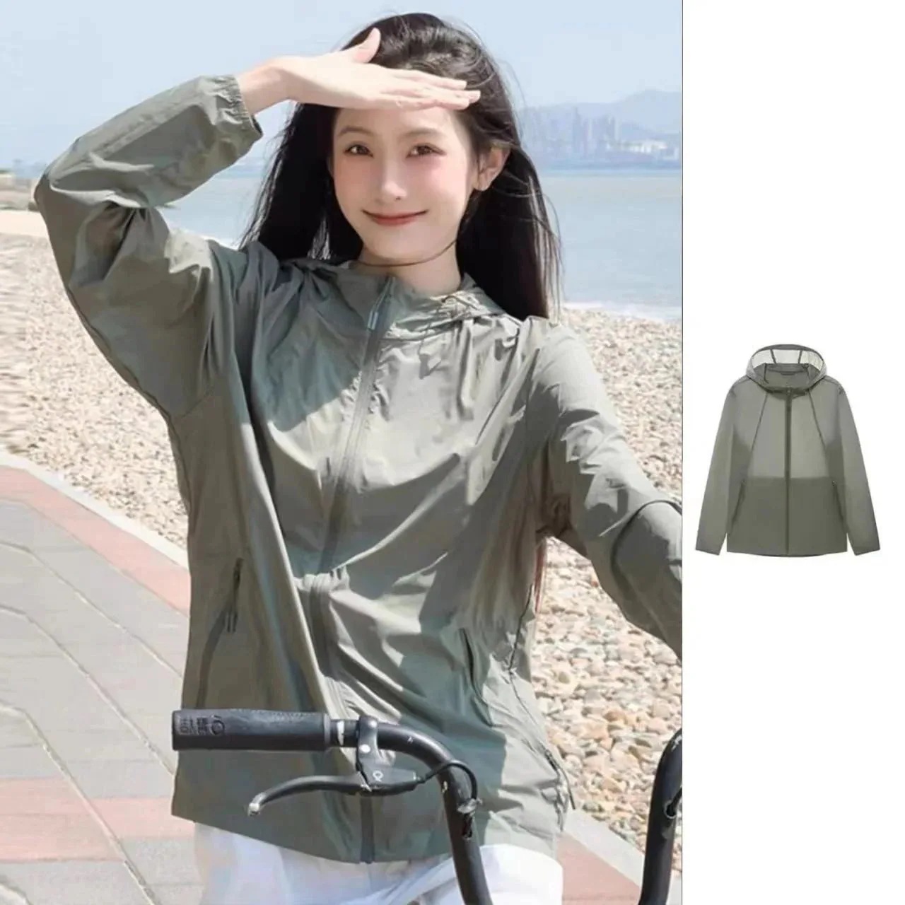 UVカット特集 ジャケット 日焼け防止ウェア 2025新作 アイスシルク通気速乾超薄型UVカットキャップ 日焼け止 韓国ファッション