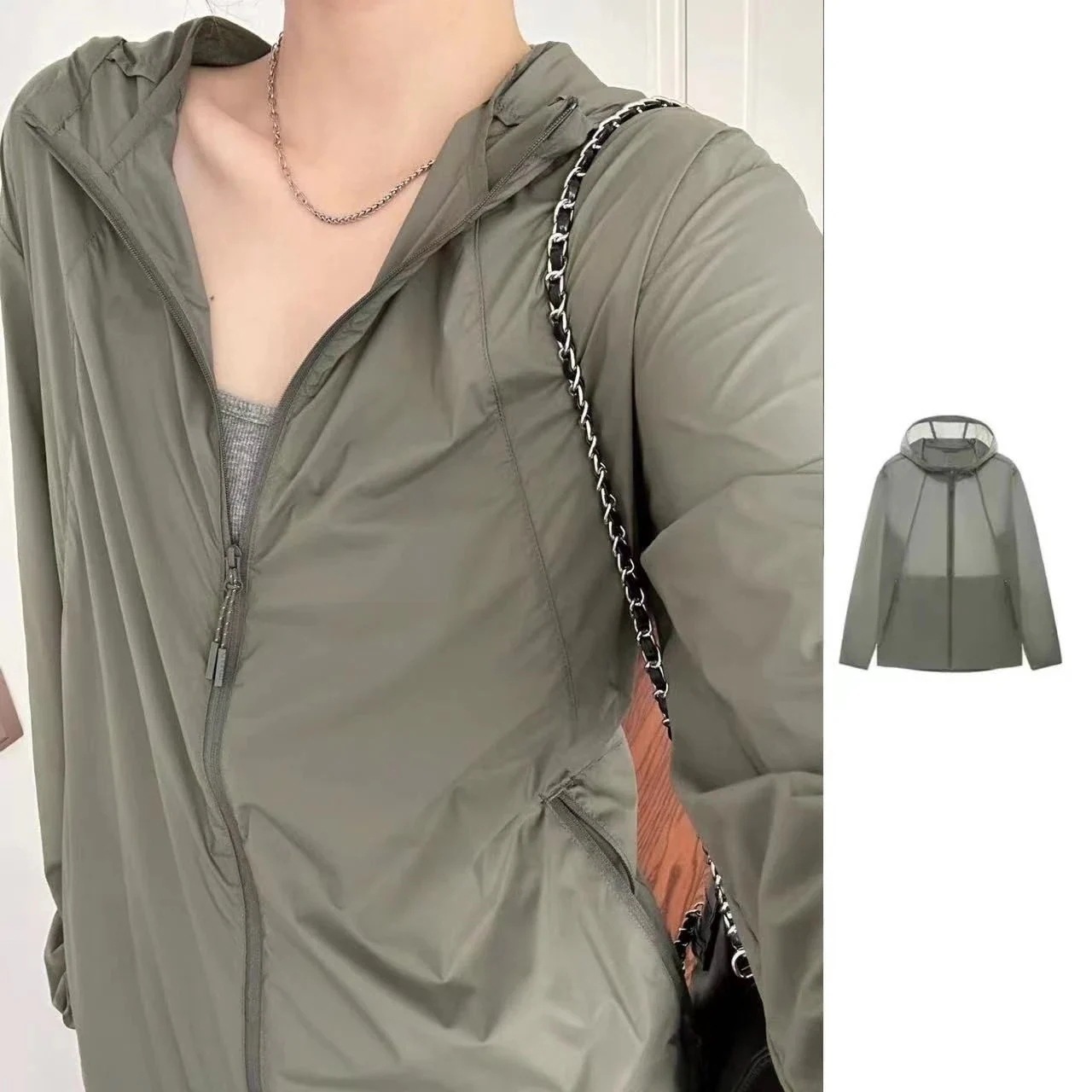 UVカット特集 ジャケット 日焼け防止ウェア 2025新作 アイスシルク通気速乾超薄型UVカットキャップ 日焼け止 韓国ファッション