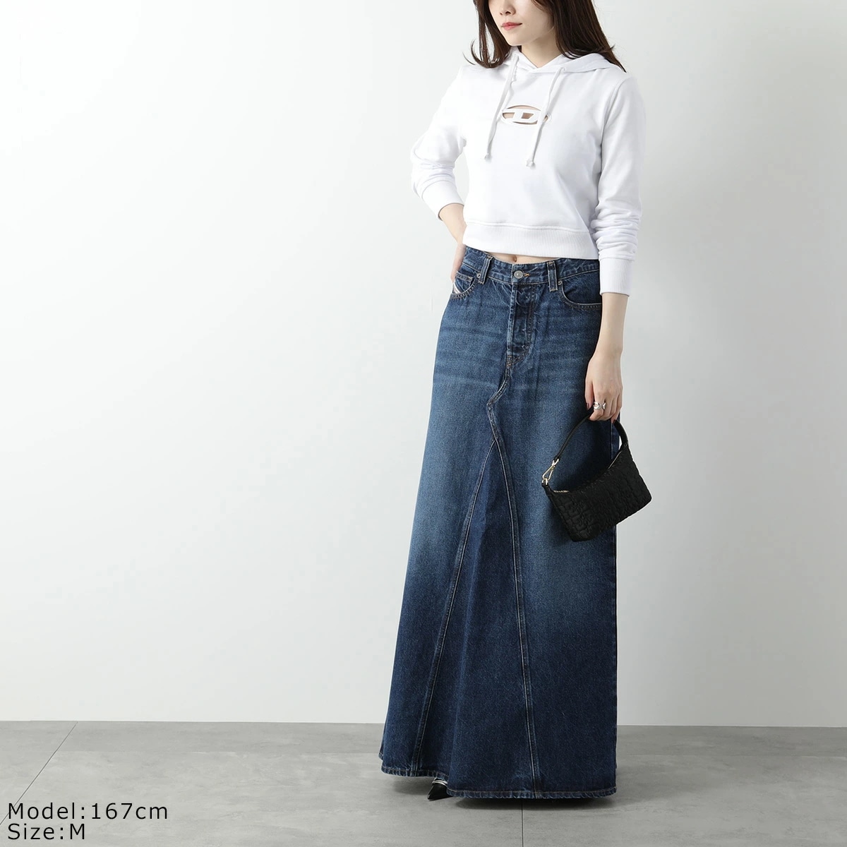 DIESEL ディーゼル フーディ F-SLIMMY-HOOD-OD A15714 0GRAC レディース スウェット パーカー オーバルD ロゴ カラー2色 DIESEL ディーゼル フーディ F-SLIMMY-HOOD-OD A15714 0GRAC レディース スウェット パーカー オーバルD ロゴ カラー2色