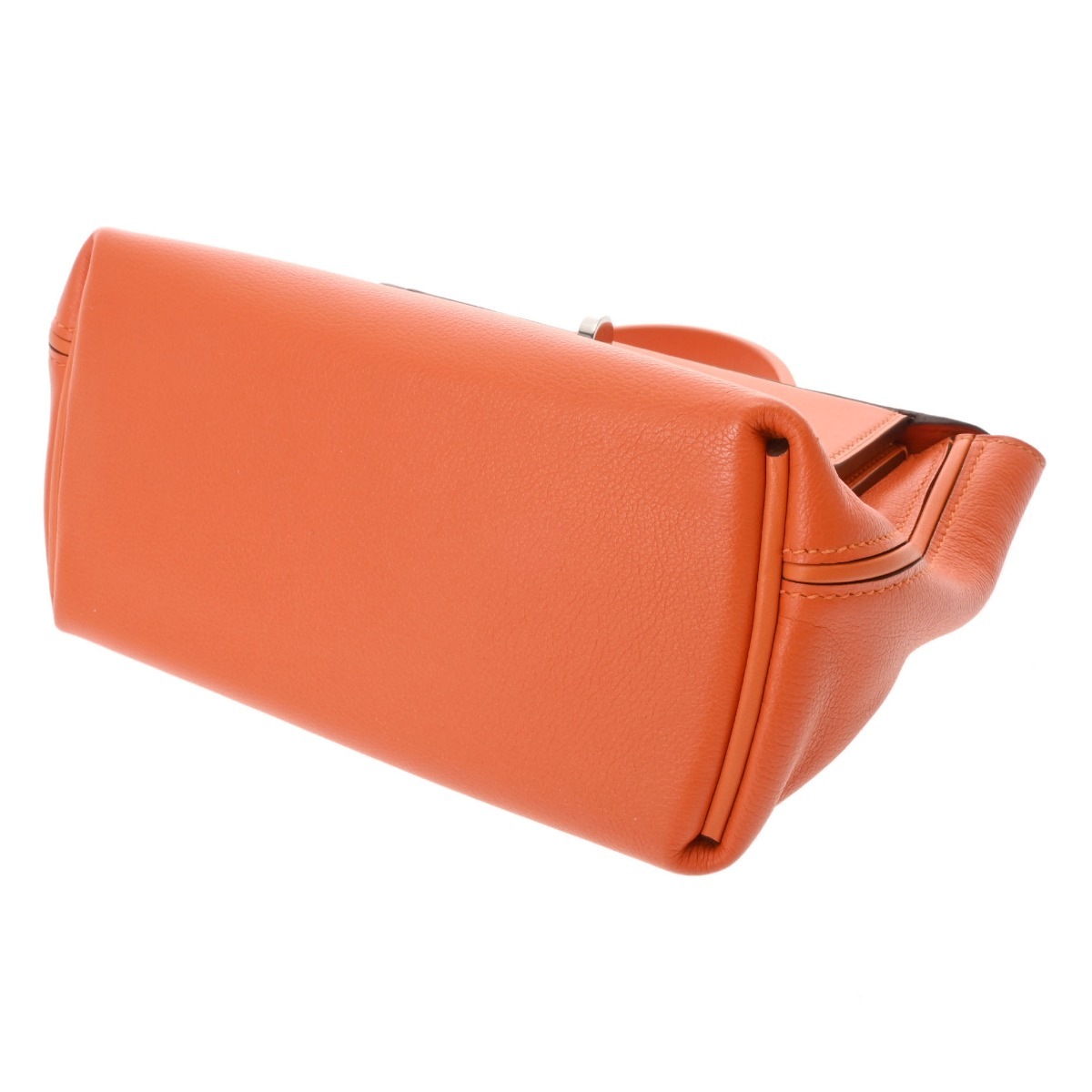 ヴァンキャトル ミニ オレンジ U刻印(2022年頃) レディース エバーカラー スイフト ハンドバッグ ABランク 中古 銀蔵