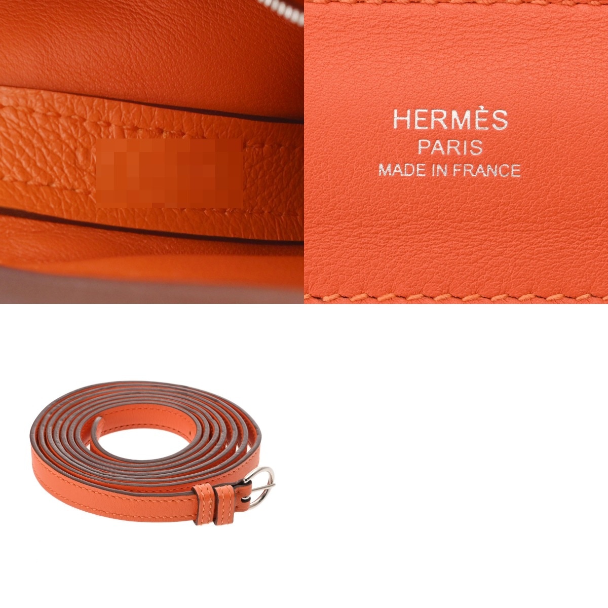 ヴァンキャトル ミニ オレンジ U刻印(2022年頃) レディース エバーカラー スイフト ハンドバッグ ABランク 中古 銀蔵