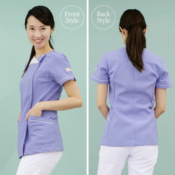 スクラブ Wacoal FOLK ジップスクラブ ラウンドネック レディース 白衣 半袖 前開き 吸汗・速乾性 おしゃれ かわいい シャツ チームスクラブ /fo-hi706 スクラブ Wacoal FOLK ジップスクラブ ラウンドネック レディース 白衣 半袖 前開き 吸汗・速乾性 おしゃれ かわいい シャツ チームスクラブ /fo-hi706