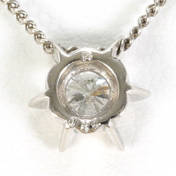 PT PT850 ネックレス ダイヤ 0.34 鑑定書 約43cm ジュエリー 中古