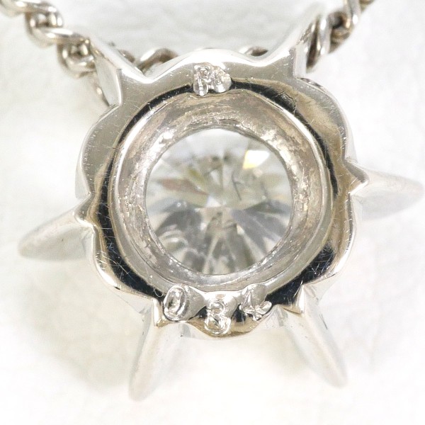 PT PT850 ネックレス ダイヤ 0.34 鑑定書 約43cm ジュエリー 中古