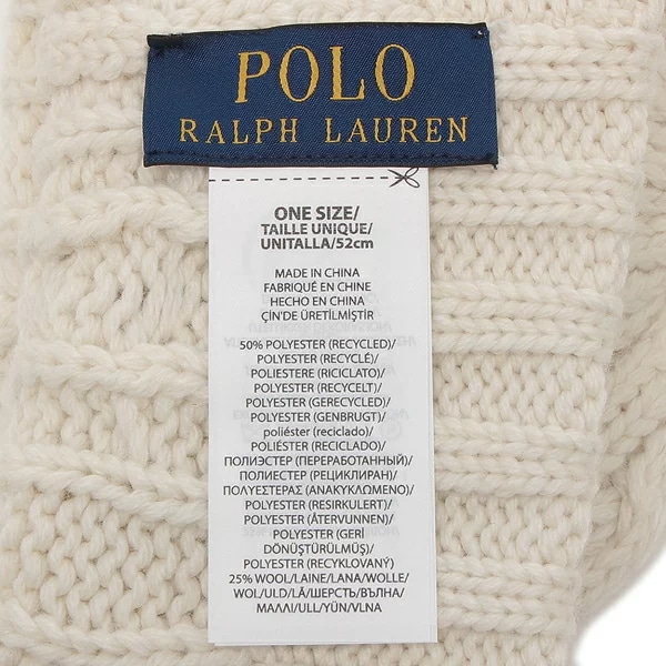 帽子 ビーニー ホワイト メンズ レディース ユニセックス RALPH LAUREN PC0939 105 帽子 ビーニー ホワイト メンズ レディース ユニセックス RALPH LAUREN PC0939 105