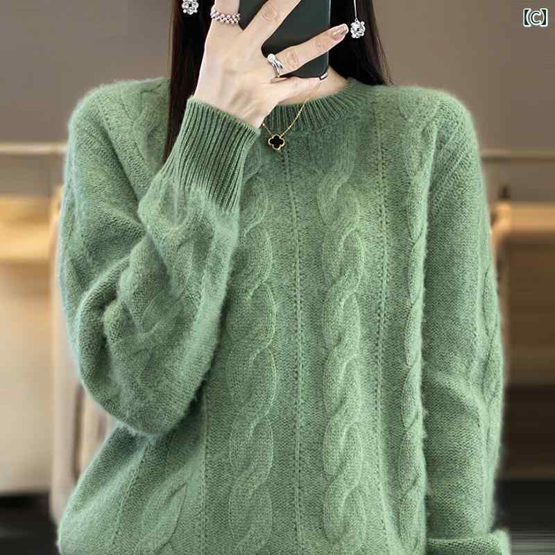 セーター レディース 秋冬 トップス ウール ニット ラウンドネック カジュアル プルオーバー 暖かい 長袖 シンプル おしゃれ 大きいサイズ 青 緑 白 セーター レディース 秋冬 トップス ウール ニット ラウンドネック カジュアル プルオーバー 暖かい 長袖 シンプル おしゃれ 大きいサイズ 青 緑 白