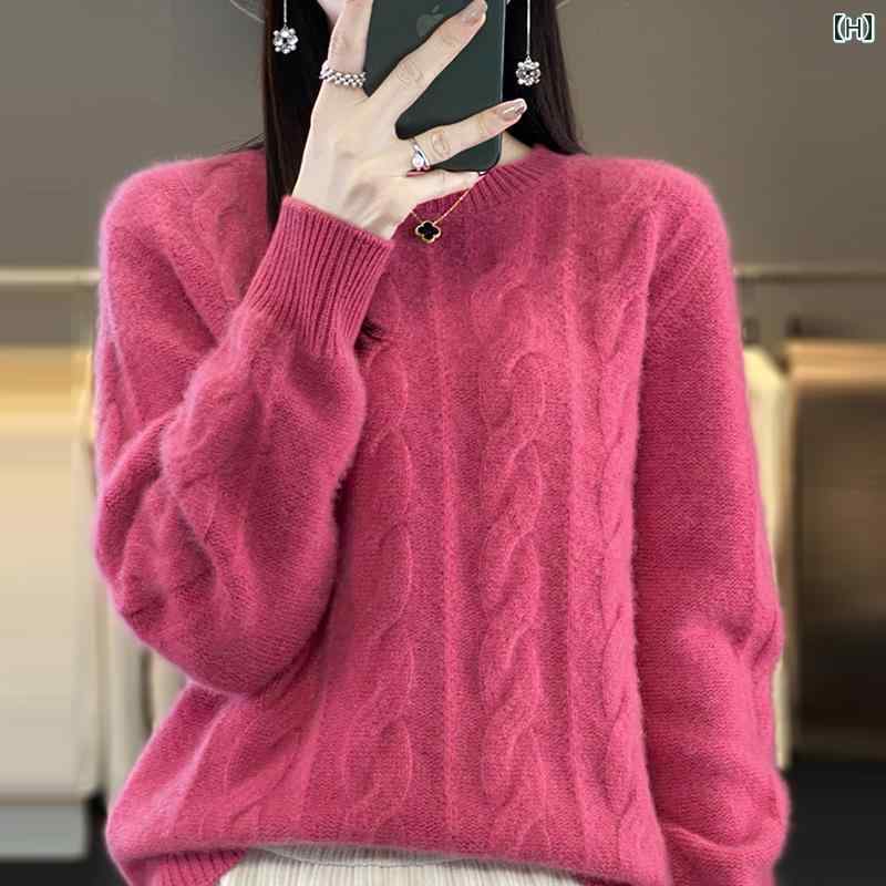 セーター レディース 秋冬 トップス ウール ニット ラウンドネック カジュアル プルオーバー 暖かい 長袖 シンプル おしゃれ 大きいサイズ 青 緑 白 セーター レディース 秋冬 トップス ウール ニット ラウンドネック カジュアル プルオーバー 暖かい 長袖 シンプル おしゃれ 大きいサイズ 青 緑 白