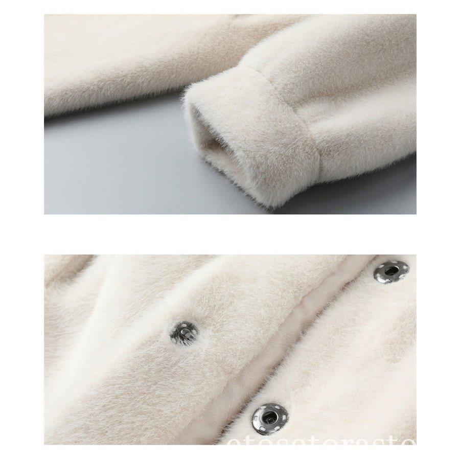 Hot!!!新入庫 ミンクカシミアコート レディース ファーコート 冬 新品 エコファーコート 毛皮コート ロング モコモコ 暖かい ファージャケット オシャレ