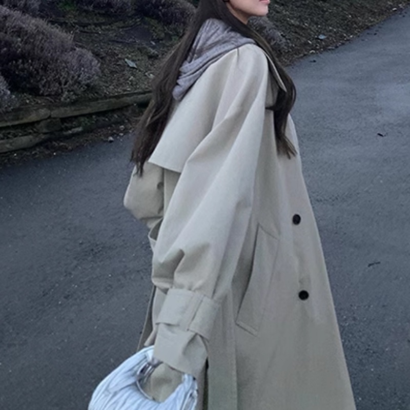 気質バーゼル賛美オーラ全開経D極簡私服廓形パーカーロングゆったり