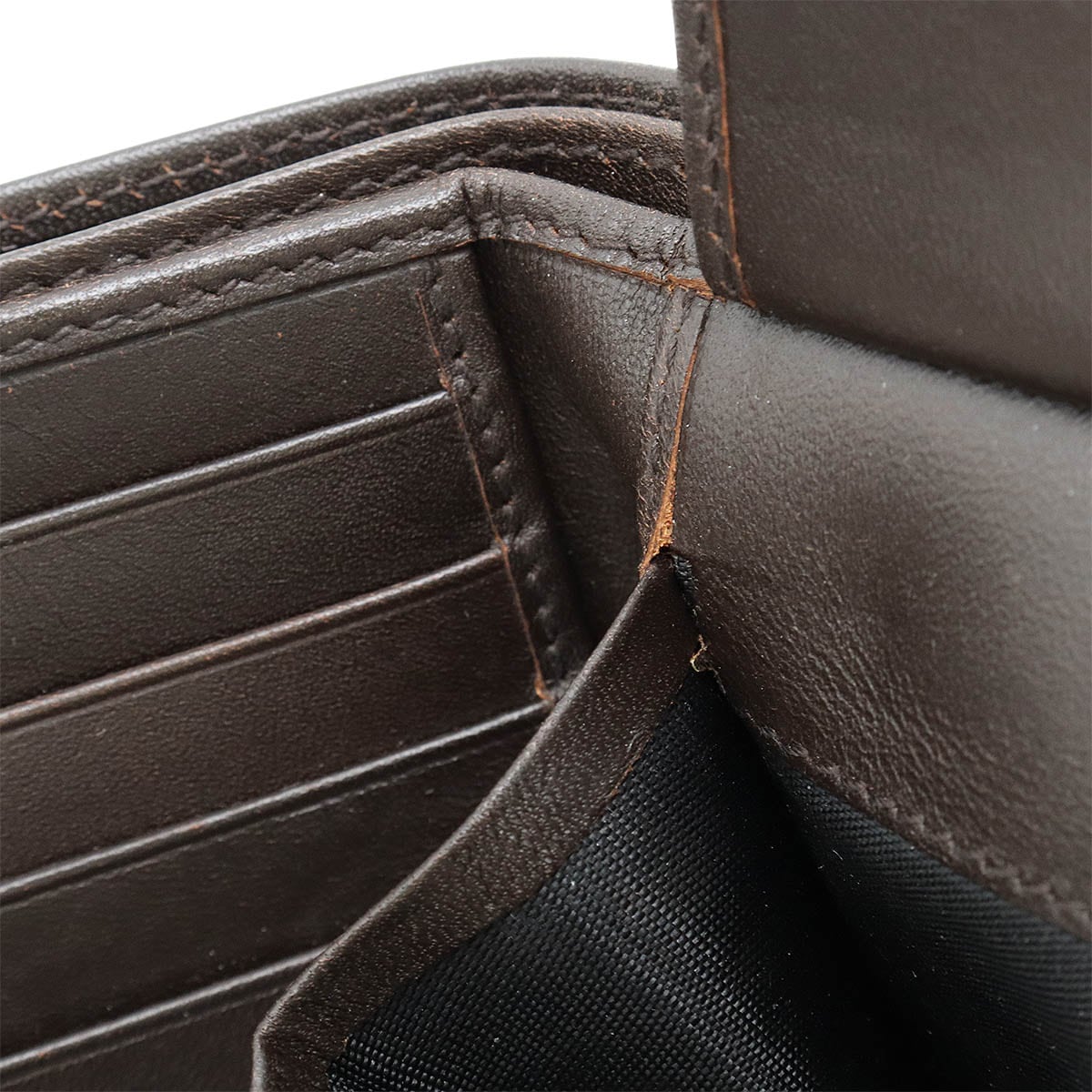 VITELLO 2つ折り財布 二つ折り財布 レザー EBANO ダークブラウン KP1015