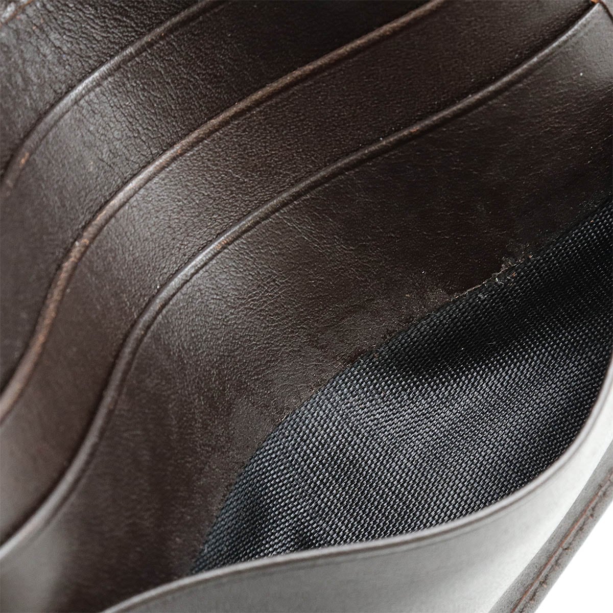 VITELLO 2つ折り財布 二つ折り財布 レザー EBANO ダークブラウン KP1015