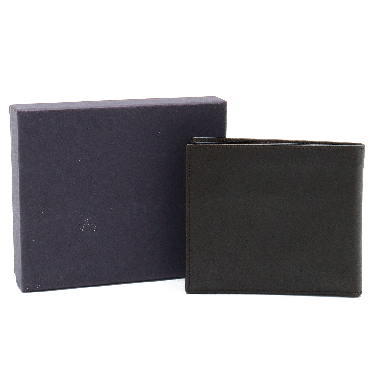 VITELLO 2つ折り財布 二つ折り財布 レザー EBANO ダークブラウン KP1015