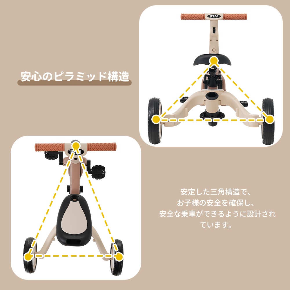 【国内急速発送】【マットグリーン】子供用三輪車オリジナル5in1自転車安全バー付き押し棒付きサンシェード付き47 【国内急速発送】【マットグリーン】子供用三輪車オリジナル5in1自転車安全バー付き押し棒付きサンシェード付き47