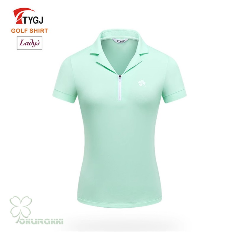 ゴルフ 半袖ポロシャツ ゴルフウェア 通気速幹 ストレッチ シャツ レディース ポロシャツ 春夏新作モデル2506gfshirt11