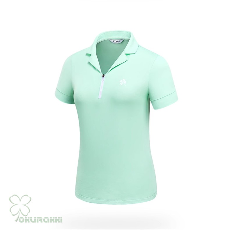 ゴルフ 半袖ポロシャツ ゴルフウェア 通気速幹 ストレッチ シャツ レディース ポロシャツ 春夏新作モデル2506gfshirt11