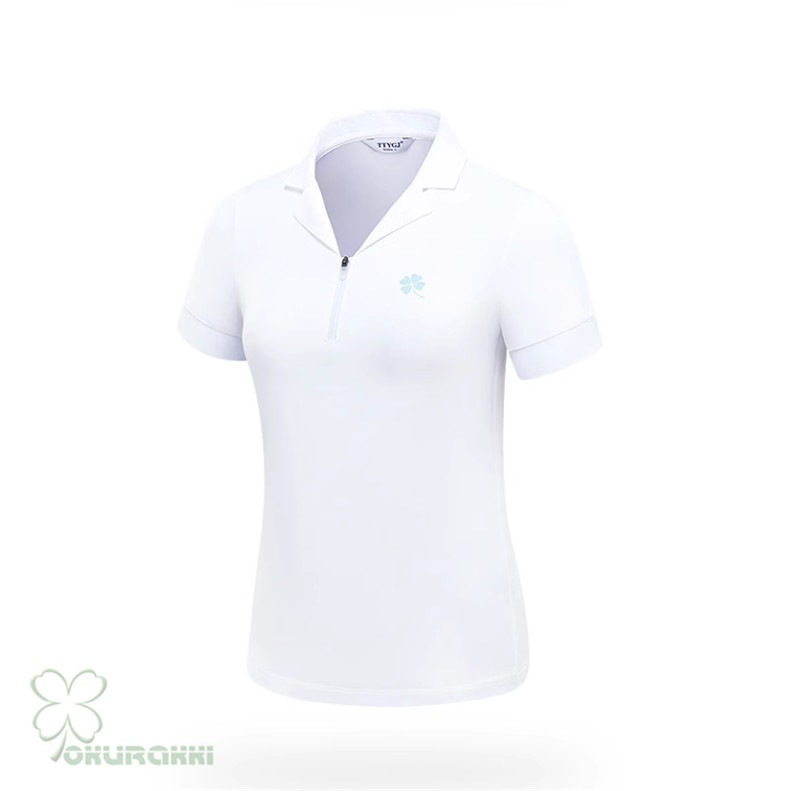 ゴルフ 半袖ポロシャツ ゴルフウェア 通気速幹 ストレッチ シャツ レディース ポロシャツ 春夏新作モデル2506gfshirt11