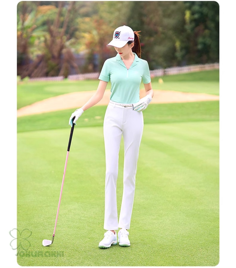 ゴルフ 半袖ポロシャツ ゴルフウェア 通気速幹 ストレッチ シャツ レディース ポロシャツ 春夏新作モデル2506gfshirt11