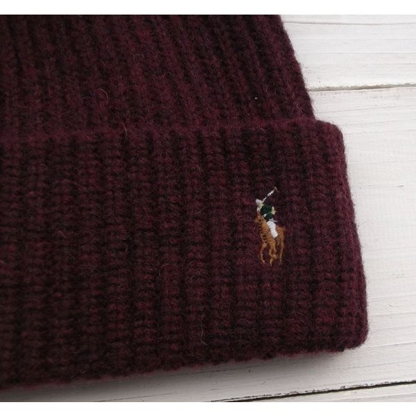 ニットキャップ ワンポイント ニット帽 マルーン PR4-185 ニットキャップ ワンポイント ニット帽 マルーン PR4-185
