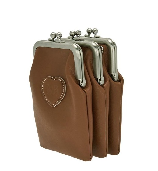 【MARGESHERWOOD】 BOLITA TRIPLET MINI : BROWN PLAIN 【MARGESHERWOOD】 BOLITA TRIPLET MINI : BROWN PLAIN