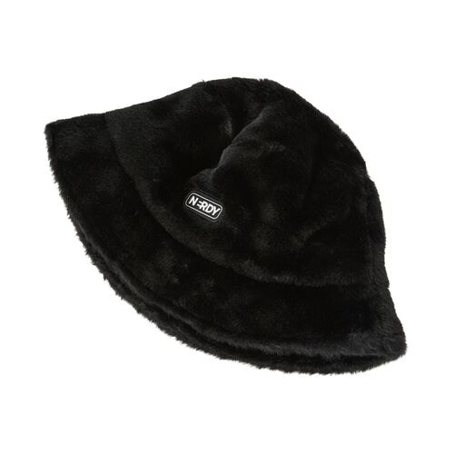 NDY ファー バケットハット BLACK/IVORY/HOTPINK