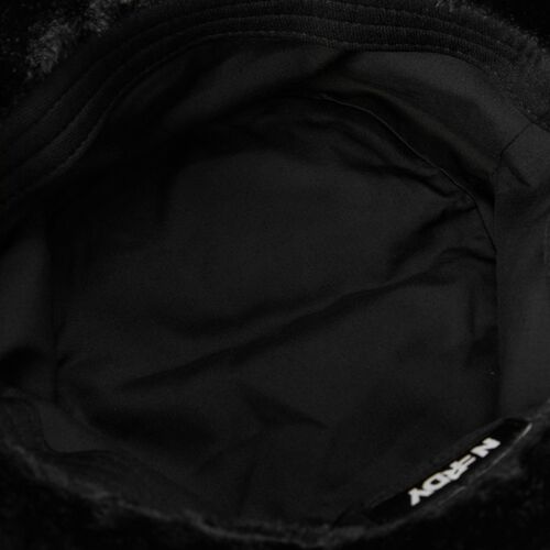 NDY ファー バケットハット BLACK/IVORY/HOTPINK