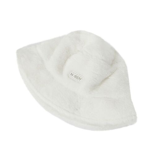 NDY ファー バケットハット BLACK/IVORY/HOTPINK