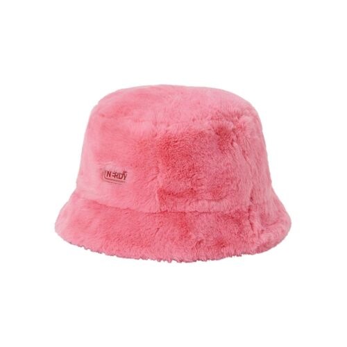 NDY ファー バケットハット BLACK/IVORY/HOTPINK
