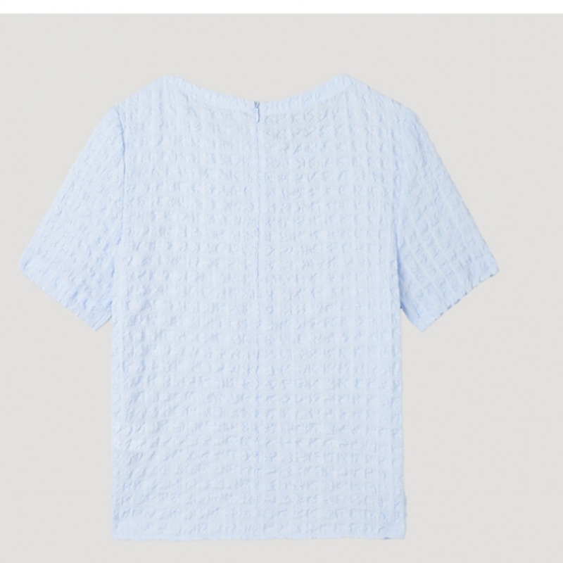 [シーズミス] スクエアパターンブラウス_swwblp22060