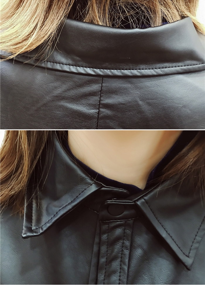 ★PUレザーブラックシャツジャケット★レザージャケット シャツ ブラウス レザーシャツ レザージャケット トップス カットソー シンプル ベーシック トレンド ドルマン ゆったり レディース オシャレ ★PUレザーブラックシャツジャケット★レザージャケット シャツ ブラウス レザーシャツ レザージャケット トップス カットソー シンプル ベーシック トレンド ドルマン ゆったり レディース オシャレ