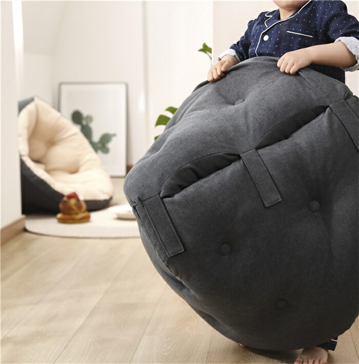 超人気 ごろ寝クッション 寝れる ソファーベッド 折りたたみ 大きいクッション カバー 洗える 北欧 座椅子 座イス 厚い 厚手 人をダメにする もちもち フロアクッション 座布団 おしゃれ リビング