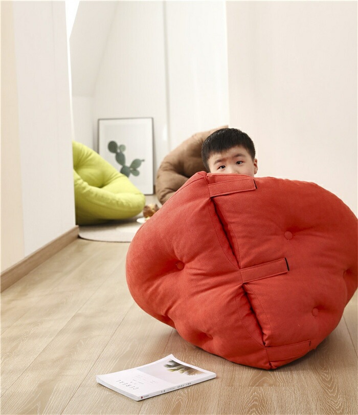 超人気 ごろ寝クッション 寝れる ソファーベッド 折りたたみ 大きいクッション カバー 洗える 北欧 座椅子 座イス 厚い 厚手 人をダメにする もちもち フロアクッション 座布団 おしゃれ リビング