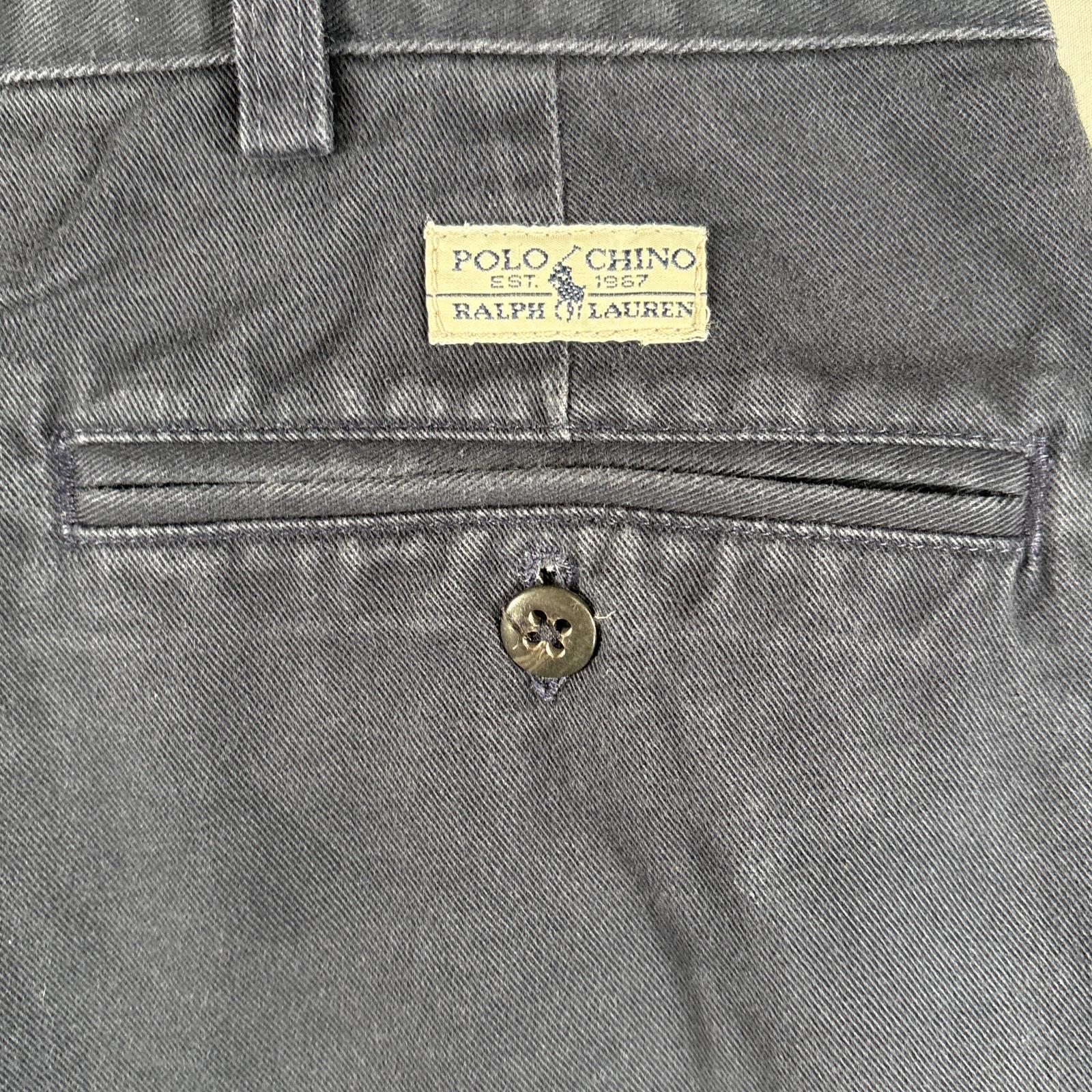 古着 90s/90年代 USA製 ショートパンツ チノパン ポロチノ 大きいサイズ w42 ネイビー メンズ