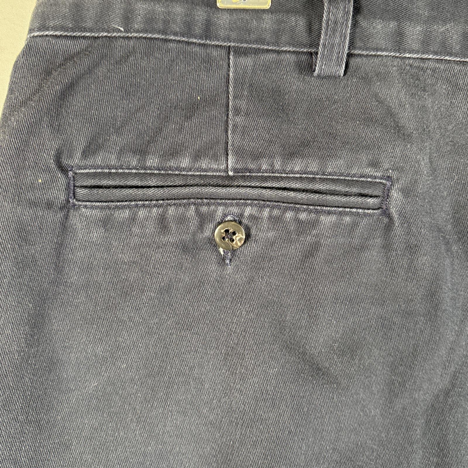 古着 90s/90年代 USA製 ショートパンツ チノパン ポロチノ 大きいサイズ w42 ネイビー メンズ