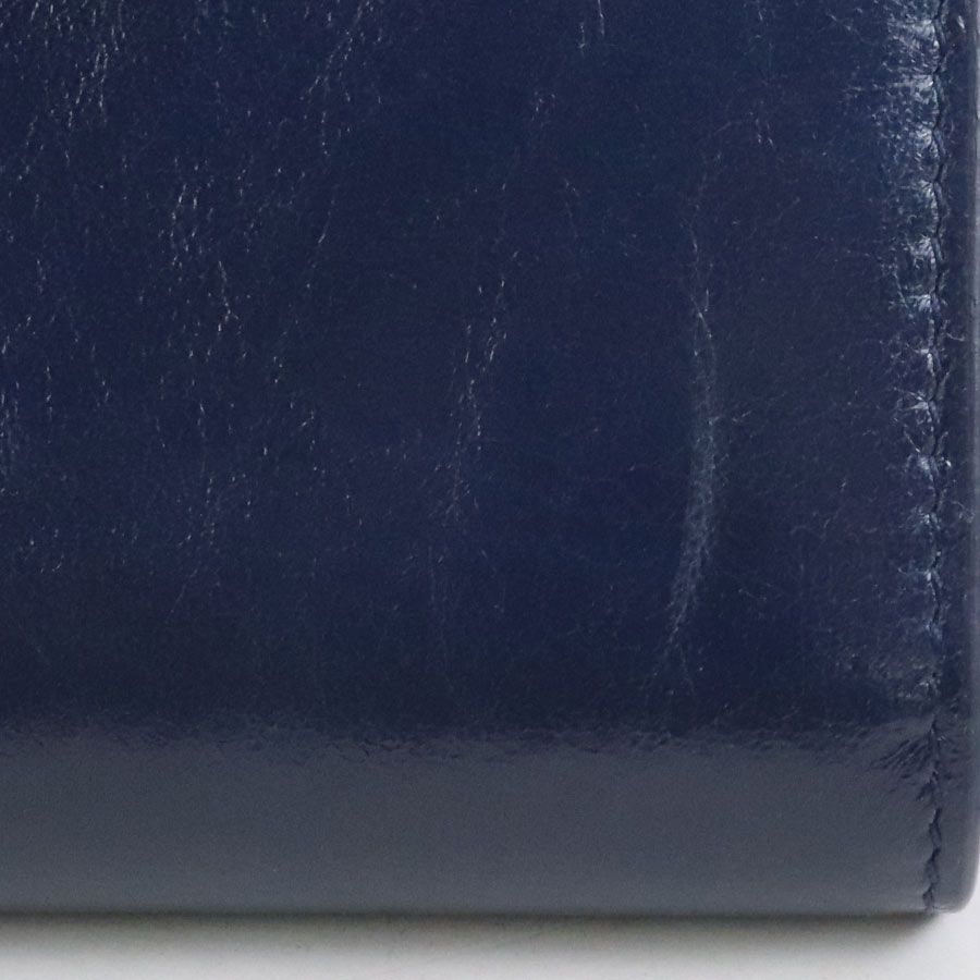 クリスチャンディオール Christian Dior ショルダーウォレット 30モンテーニュ レザー ネイビー レディース 99731g