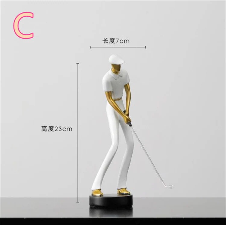INSスタイル ゴルフのキャラクター オフィス デスク 書斎 リビング テレビ台 家 バレンタインデーのプレゼント 装飾品 ゴルフ トレンド