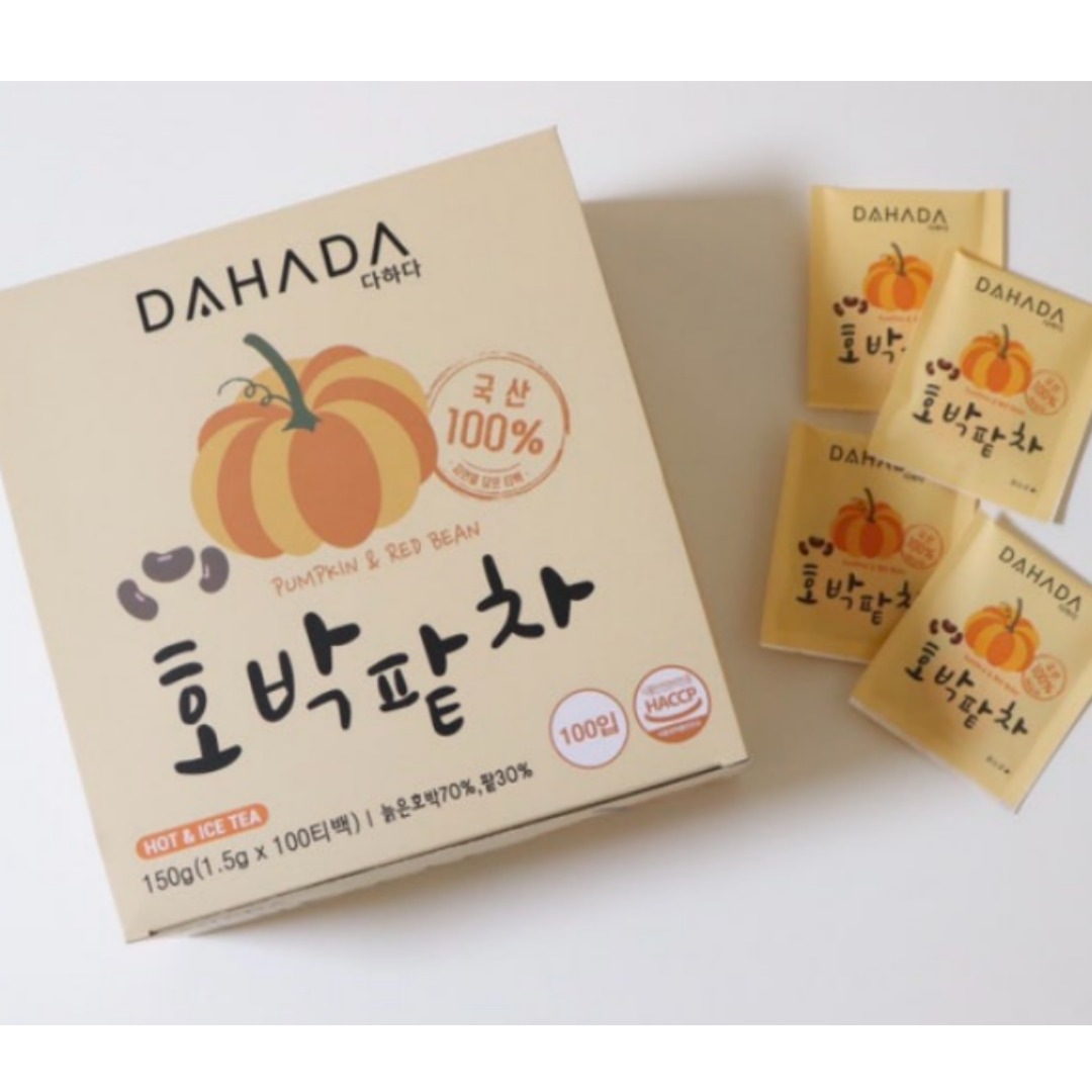 【正規品】 [1+1+1] DAHADA/ダハダ カボチャ小豆茶 100包+100包+100包 / むくみ お茶 / むくみとり