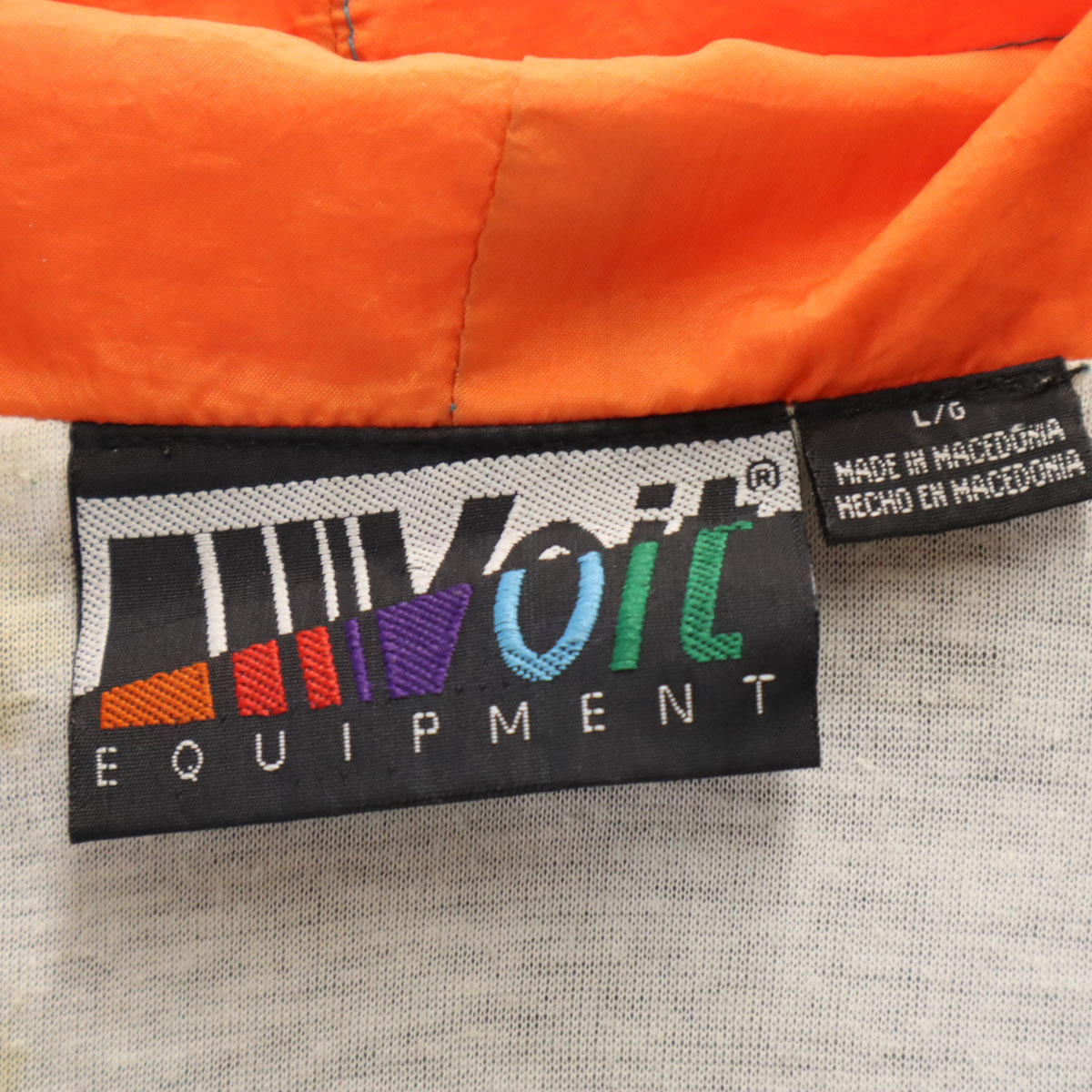 Voit EQUIPMENT 90s オールド ナイロンジャケット L フーディー メンズ 古着 Voit EQUIPMENT 90s オールド ナイロンジャケット L フーディー メンズ 古着