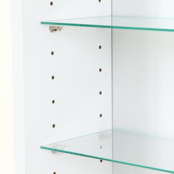 浅型ガラスコレクションケース ハイタイプ 幅48.5cm スリム ディスプレイ 強化ガラスケース リビング コレクションボード 飾り棚 収納ラック 浅型ガラスコレクションケース ハイタイプ 幅48.5cm スリム ディスプレイ 強化ガラスケース リビング コレクションボード 飾り棚 収納ラック