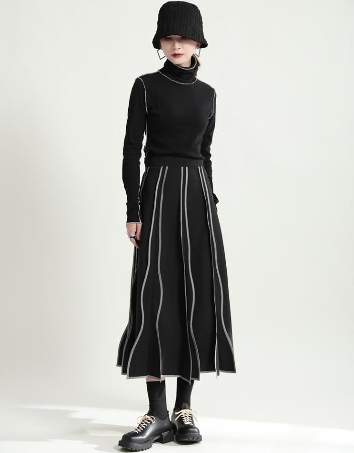 スカート プリーツ ロング丈 秋 冬 フレアスカート バイカラー スカート Aライン ボトムス 春 秋 レディース 個性的 華奢見え 体型カバー おしゃれ カジュアル ナチュラル 女子のカッコイイ スカート プリーツ ロング丈 秋 冬 フレアスカート バイカラー スカート Aライン ボトムス 春 秋 レディース 個性的 華奢見え 体型カバー おしゃれ カジュアル ナチュラル 女子のカッコイイ